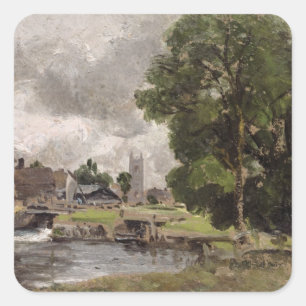 Dedham Lock and Mill Square Sticker
