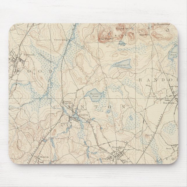 Dedham, Massachusetts Mouse Pad (Front)