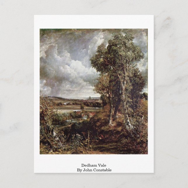 Dedham Vale By John Constable Postcard (Front)