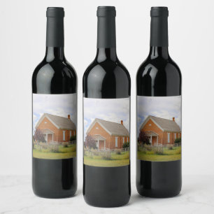 Dedicated 1892 wine label