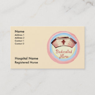 Dedicated nurse cap appointment card