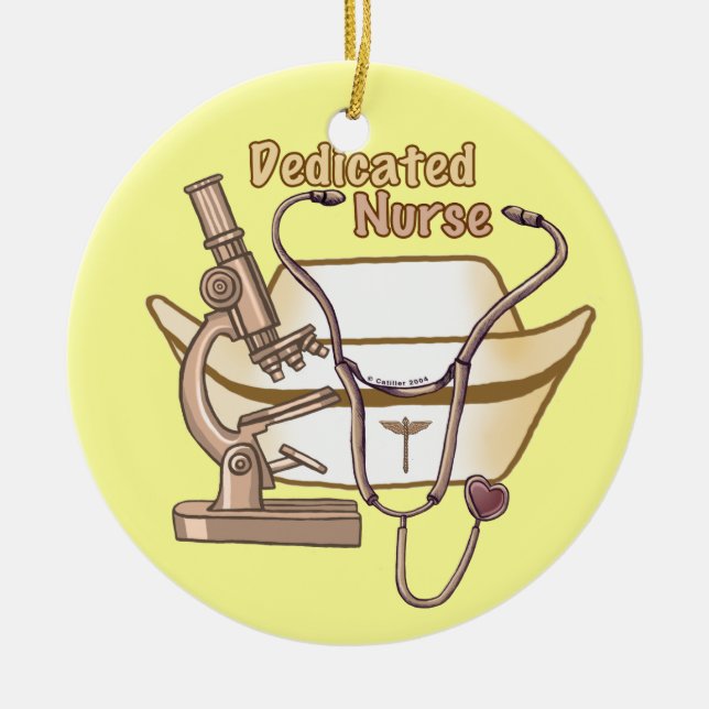 Dedicated Nurse ornament (Front)