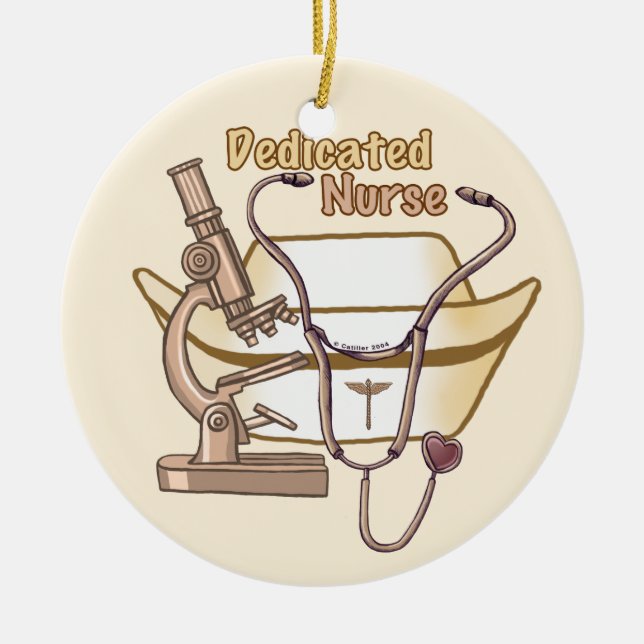 Dedicated Nurse ornament (Front)