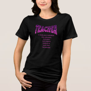 Dedicated Teacher T-Shirt: Inspiring the Future Tri-Blend Shirt