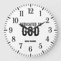 DEDICATED TO GOD  CUSTOMIZABLE COOL BLACK TEXT