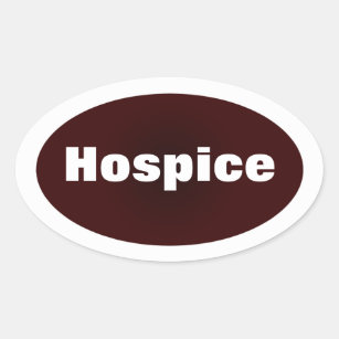Dedicated to Hospice Oval Sticker