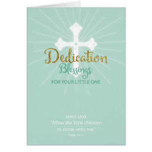 Dedication Blessings for Little One, Neutral Green