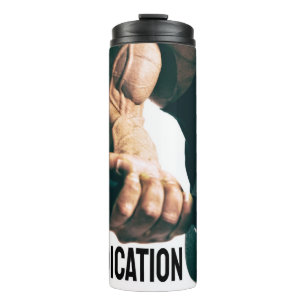 Dedication Motivational Workout Muscles Thermal Tumbler