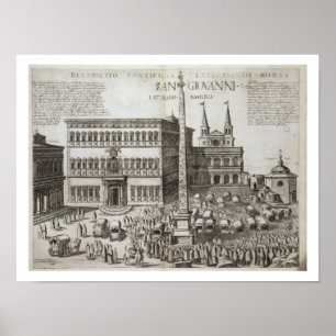 Dedication of the Obelisk in front of the Basilica Poster
