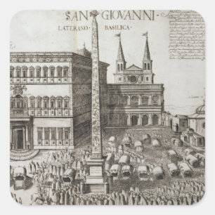 Dedication of the Obelisk in front of the Basilica Square Sticker