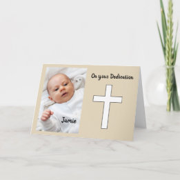 Dedication photo card