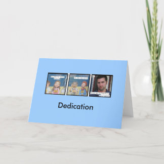Dedication Thank You Card