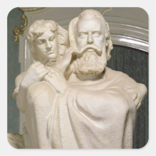 Dedication to Brahms, 1909 Square Sticker