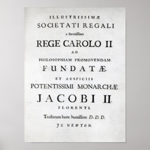 Dedication to the Royal Society Poster