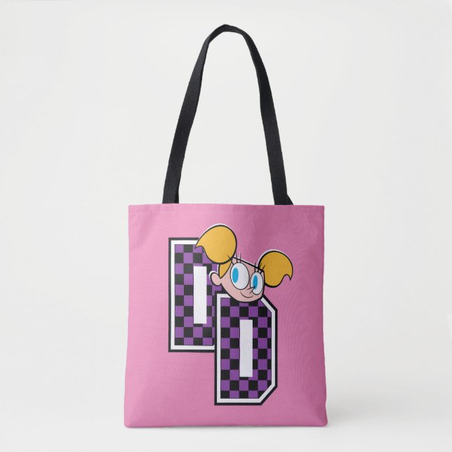 Dee Dee Athletic Letters Graphic Tote Bag (Front)