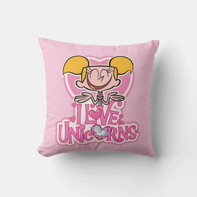 Dee Dee - I Love Unicorns Cushion (Front)