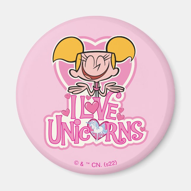 Dee Dee - I Love Unicorns Magnet (Front)