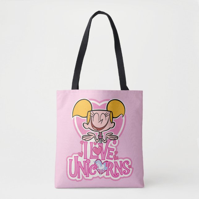Dee Dee - I Love Unicorns Tote Bag (Front)
