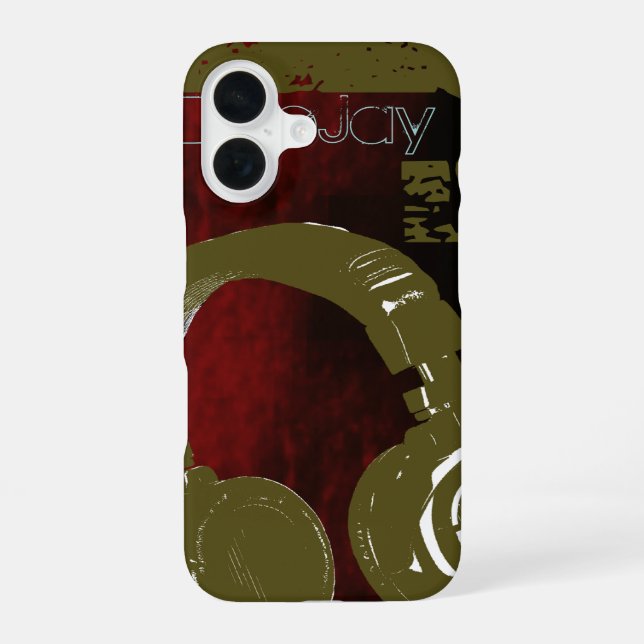 Dee Jay cool design iPhone 16 Case (Back)