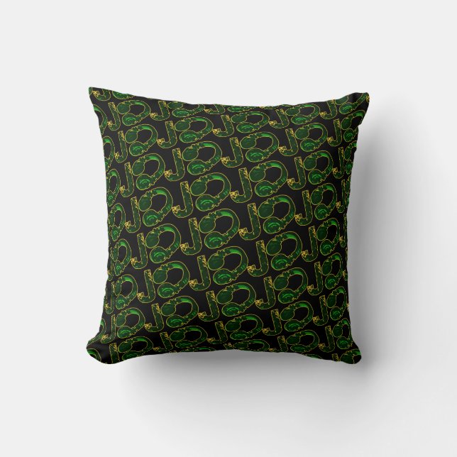 dee-jays headphones pattern cushion (Front)