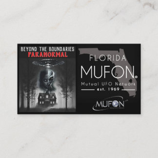 Dee Paranormal Horizontal Business Card with Photo