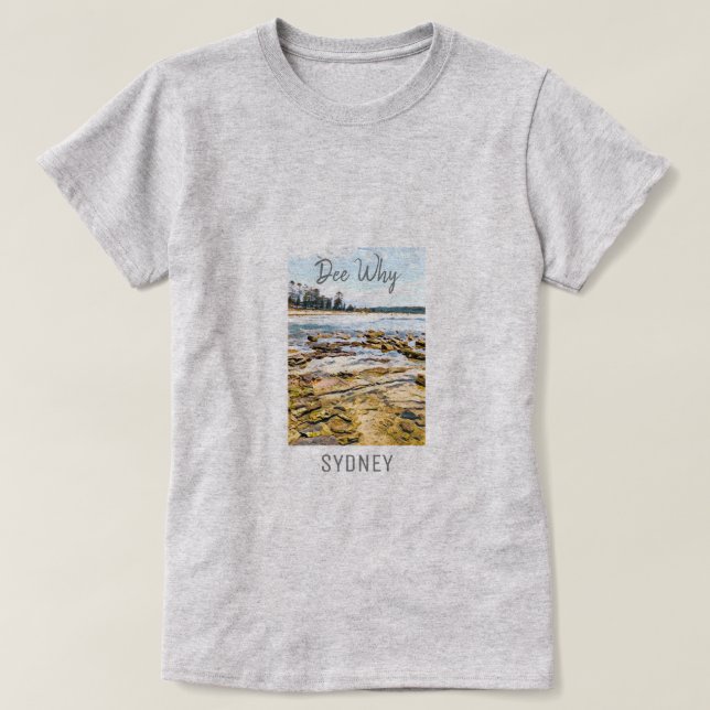 Dee Why Sydney beach Australia travel T-Shirt (Design Front)