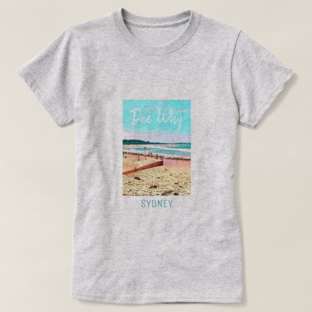 Dee Why Sydney beach Australia travel T-Shirt (Design Front)