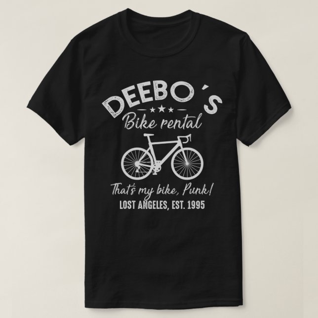 Deebo's Bike Rental  Funny Bike Riding Rider Gift  T-Shirt (Design Front)