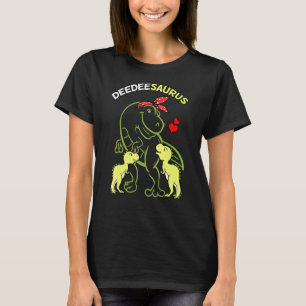 Deedeesaurus Deedee 2 Kids Dinosaur Mothers Day T-Shirt
