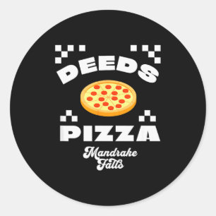 Deeds Zza - Man Falls  Classic Round Sticker