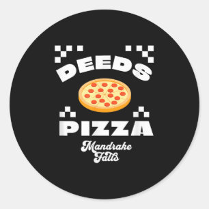 Deeds Zza - Man Falls  Classic Round Sticker