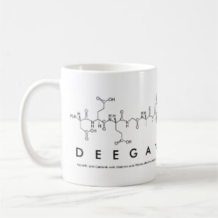 Deegan peptide name mug