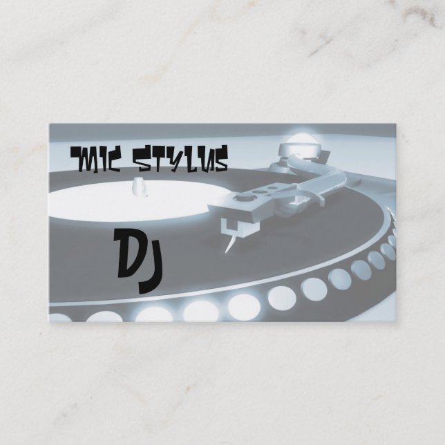 Deejay Business Card (Front)