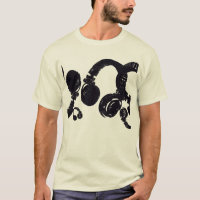 deejay dj D.J. black head-phones . music inspired