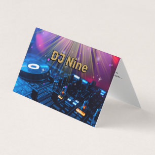 Deejay DJs Mixing Music Modern Music Event Business Card