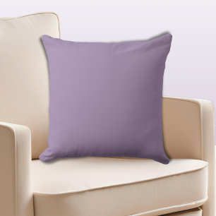 Deep Amethyst Uni-coloured Violet Cushion