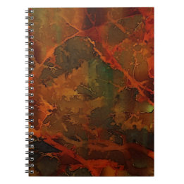 Deep Autumn Rich Earthy Abstract Fall Notebook