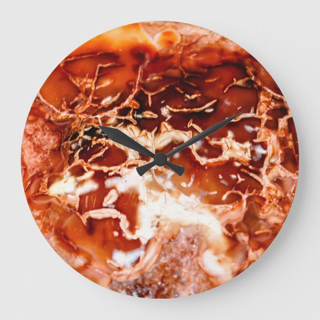 Deep Autumn Set In Stone  Large Clock (Front)