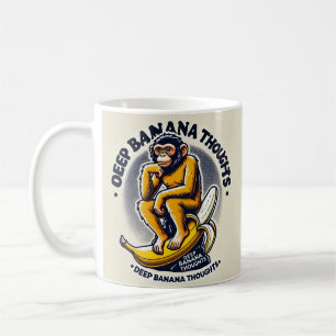 deep banana thoughts coffee mug