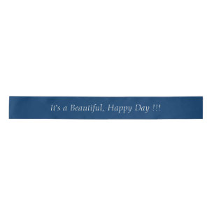 Deep Blue 003366 - Custom Message or Blank Satin Ribbon
