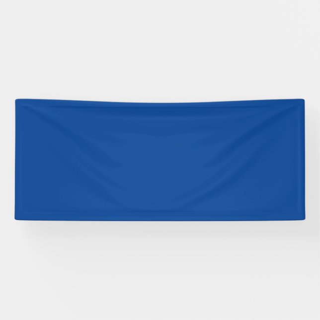 Deep Blue #004095, Cool Blue Vinyl Banner (Horizontal)
