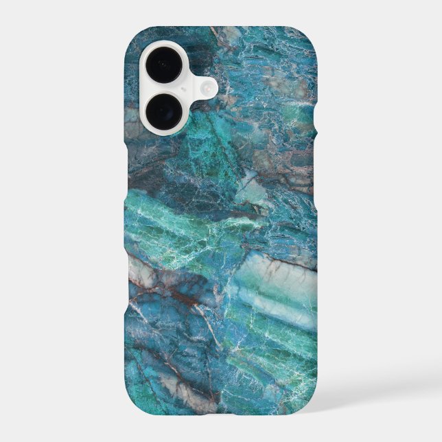 Deep Blue Abstract Marble Pattern (Back)