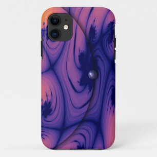 Deep Blue and Salmon Pink iPhone 11 Case