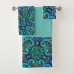 Deep Blue Bath Towel Set