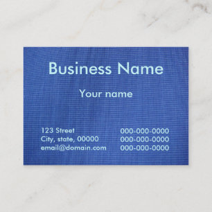 Deep Blue Cloth Business Card