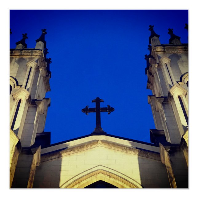 Deep blue cross poster (Front)