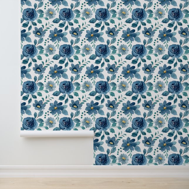 Deep Blue Elegance Wallpaper (Application)