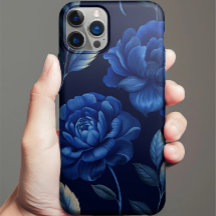 Deep Blue Flower Sea Personalised Phone Case