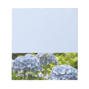 Deep Blue Hydrangeas Notepad