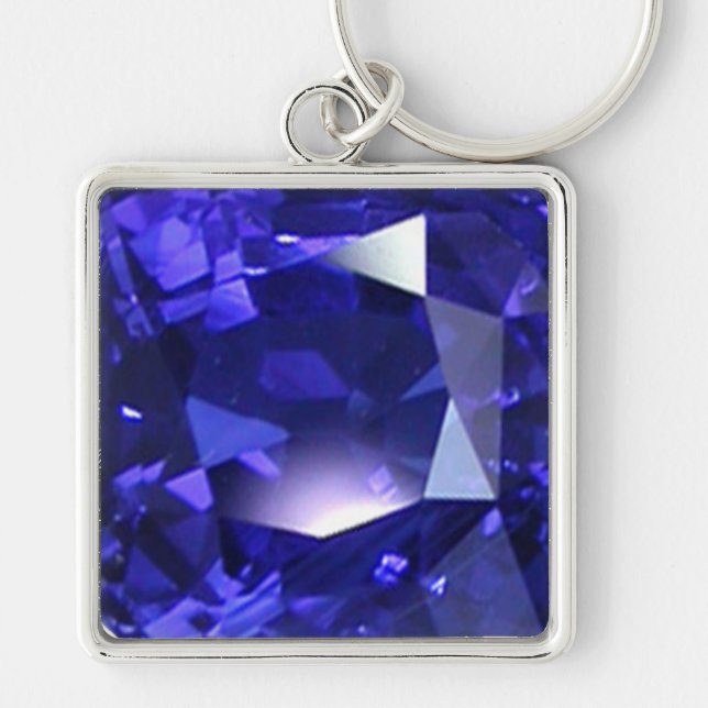 Deep Blue Key Ring (Front)
